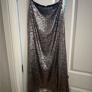 Ariat Black and Silver Sequin Maxi Skirt